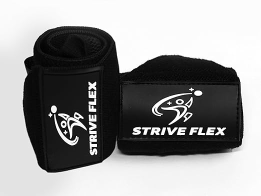 Weightlifting Wrist Wraps 12" Professional Quality Wrist Support with Heavy Duty Thumb Loop - Best Wrap for Powerlifting Competition, Strength Training, Bodybuilding (Black)