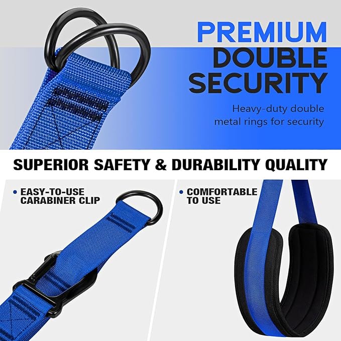 Adjustable Heavy Duty Pull Up Assistance Bands with Fabric Feet and Knee Rest - Pull Up Resistance Bands for Men, Women, and Seniors - Perfect for Dip and Resistance Strength Training Glamflex