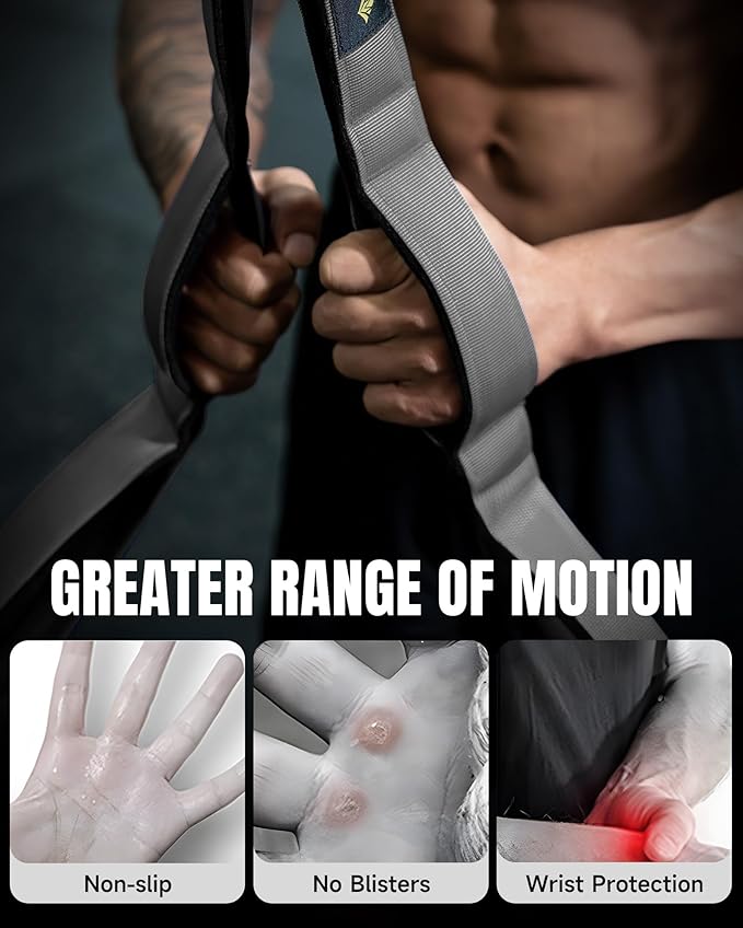 MANUEKLEAR Tricep Rope Cable Attachment Handles, Greater Range of Motion, Tricep Pull Down Rope for Push Downs, Crunches, Facepulls for Professional Gym