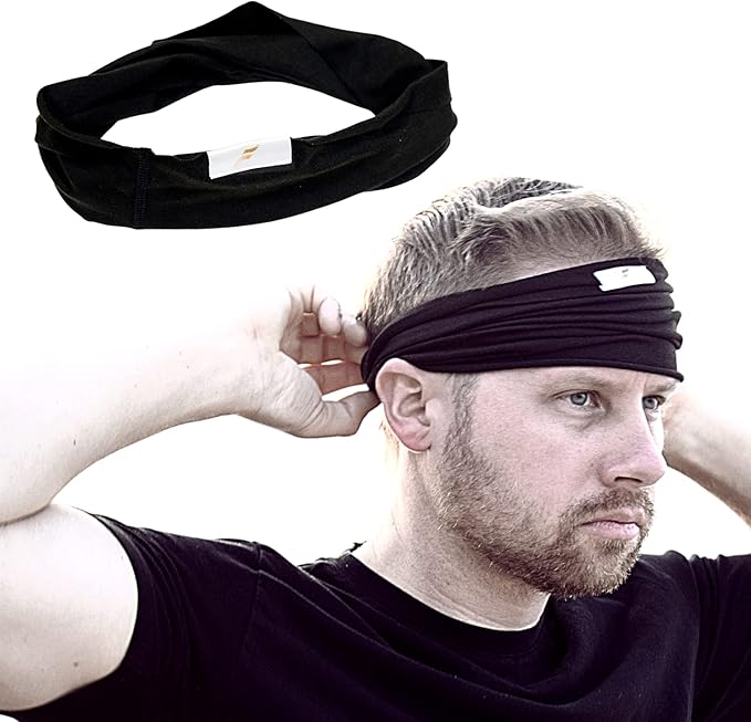 Organic Fitness Fabrixx - Premium Gym Headband Made with Organic Cotton, Sweatband Headband with a Stylish Twist for Men and Women