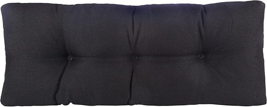 Klear Vu Corner Nook or Piano Seat Omega Non-Slip Tufted Bench Cushion for Indoor Furniture, Entryway Storage, Bay Window, 27 Inches, 02 Midnight