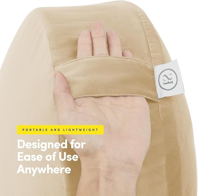 Meditation Cushion Bolster Pillow for Restorative Yoga – Supportive Cushion for Meditation, Pilates, and Relaxation – Filled with Buckwheat Hulls - Removable Cover