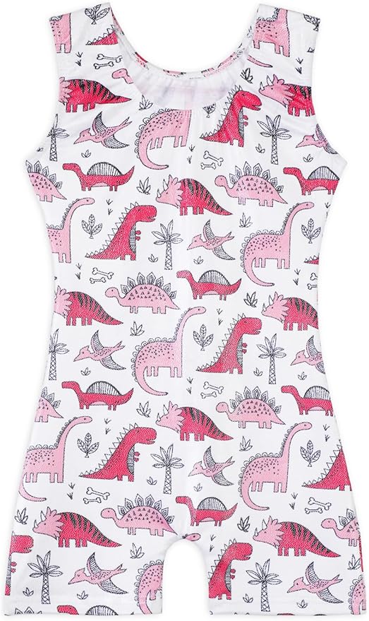 EQSJIU Leotards for Girls Gymnastics Sleeveless Sparkly Toddler Tumbling Outfits Dance Clothes Biketards for Kids 1-10 Years