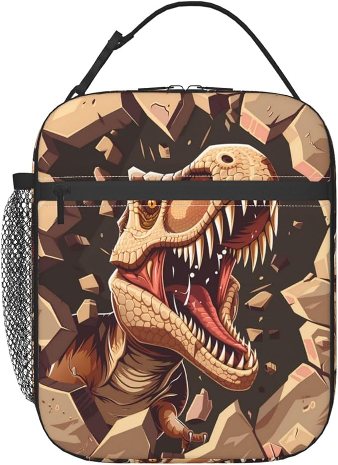 Insulated Lunch Box for Women Men, Dinosaur Lunch Box Reusable Portable Lunch Bag Cooler Tote Waterproof Lunch Container for Office Picnic Work Travel