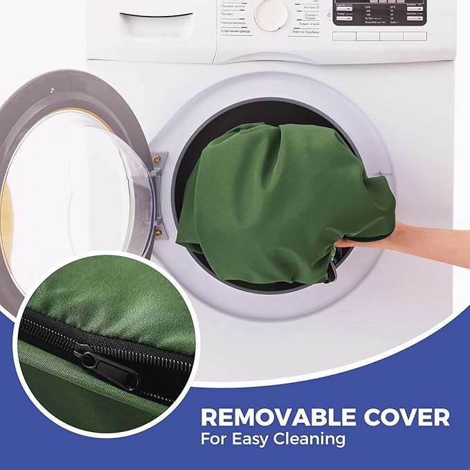 Outdoor Bench Cushions for Outdoor Furniture, 42x18x3 Inch, Waterproof Bench Pillow, Fade Resistant Long Bench Seat Pads for Garden, Indoor, Porch Swing, Army Green