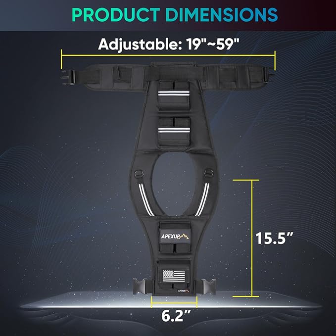 APEXUP Adjustable Weighted Vest Men 20lbs/30lbs/40lbs Weights with Reflective Stripe, Weight Vest Woman Workout Vest for Strength Training Running Walking