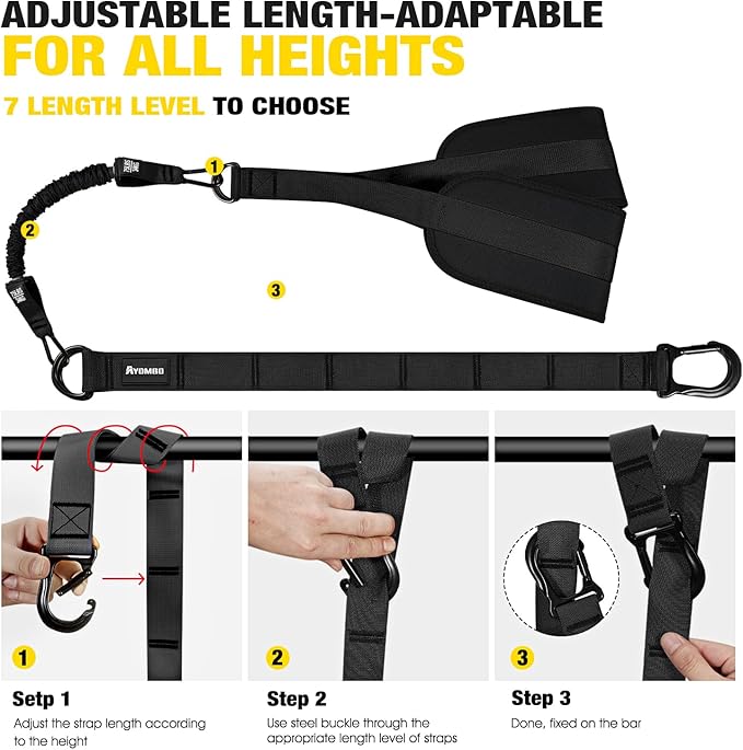 Pull Up Assistance Bands, Resistance Bands for Pull Up Bar Workout, Adjustable Heavy Duty Pull Up Assist Equipment with 4 Assistance Bands, Home Gym Fitness Exercise Strength Training