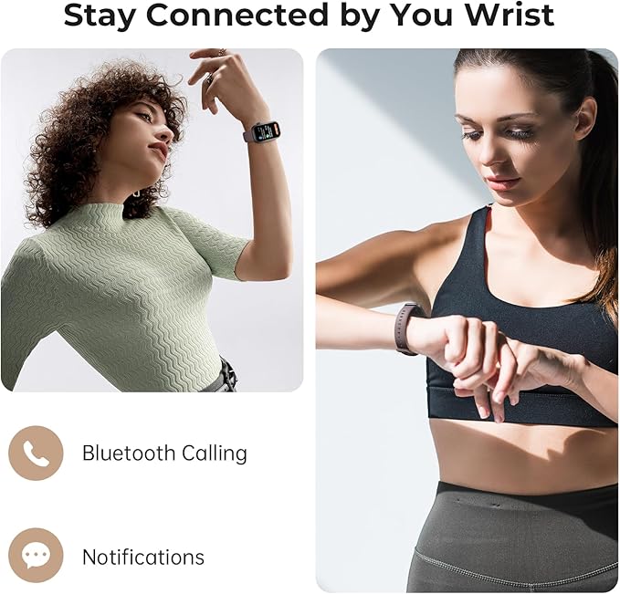 Fitness Tracker for Men Women, 24/7 Heart Rate, SpO2 and Sleep Monitor Health Watch, Calorie Step Counter Fitness Watch IP68 Waterproof Smart Watch for Android and iOS, Black/Smoke Violet