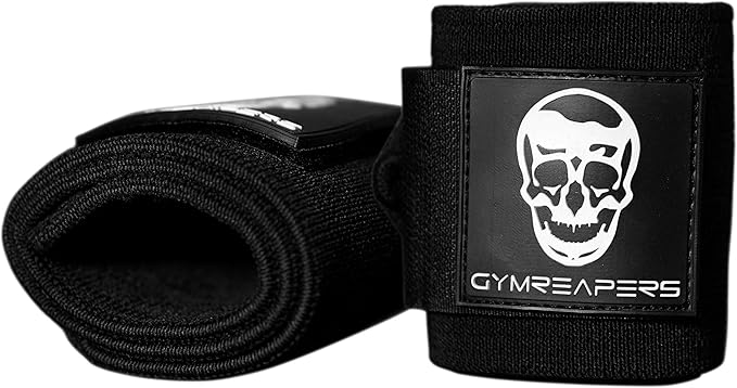 Wrist Wraps Weightlifting - Stiff Heavy Duty 18 inch Wraps With Thick Thumb Loop For Powerlifting, Bodybuilding, Cross Training, & Heavy Presses