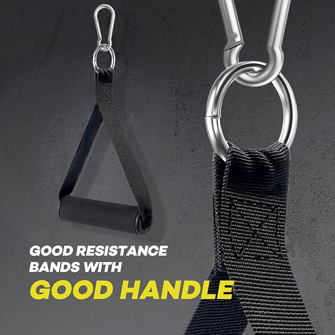 Heavy Resistance Bands for Working Out, NITEEN Resistance Bands with Handles Weight Exercise Bands for Men Women, Workout Bands with Door Anchor and Ankle Straps Strength Training Equipment