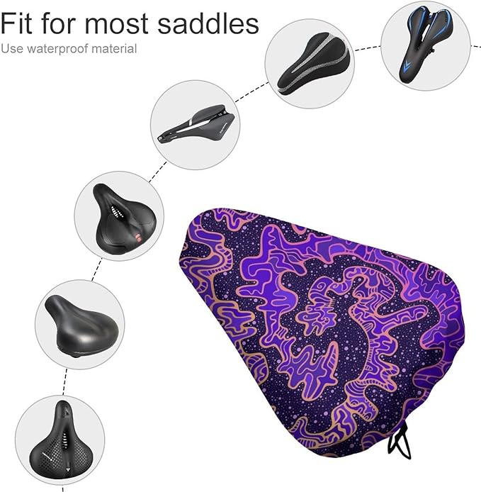 Waterproof Bike Seat Cover with Drawstring Waterproof Bike Seat Rain Cover Seat Protective Water Resistant Bicycle Saddle Rain Dust Cover