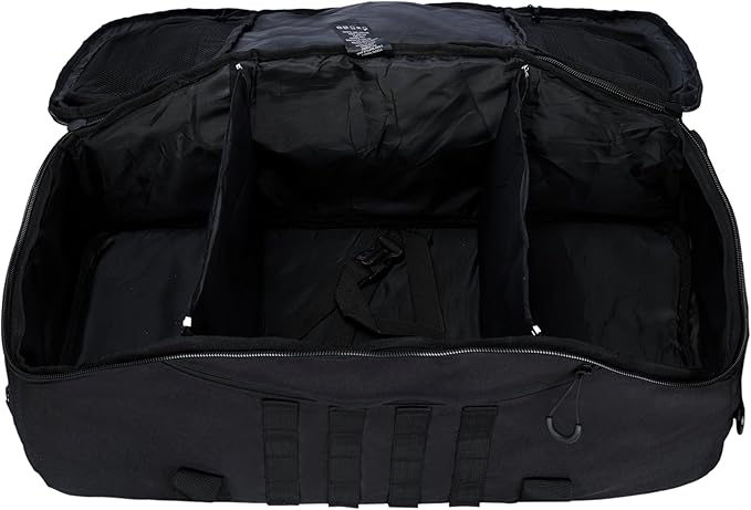 Gym Bag Duffle Bags Backpack Travel Duffle Bag with Weekend Overnight Bag for Outdoor Tactical Sports Travel Camping Hunting (Black, 40L)