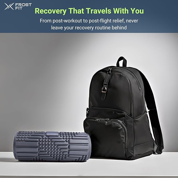 VibePro Flow Vibrating Foam Roller - 5-Mode Vibrating Massage Roller for Muscles Deep Tissue, Recovery, & Pain Relief - High-Intensity Electric Foam Roller for Back, Legs & Shoulders - Rechargeable