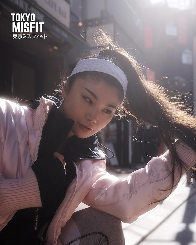 Tokyo Misfit - Japanese Headbands for Men & Women, Sweat Band, Workout, Yoga, Fashion, Running, Sports, Basketball, Bandana
