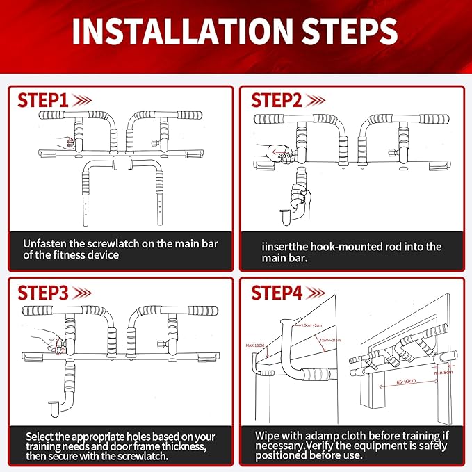 IRON AGE Pull Up Bar for Doorway : 2025 New Pullup Bar - Industrial Grade Steel, Hang & Go Training, Multi-Grip Horizontal Array