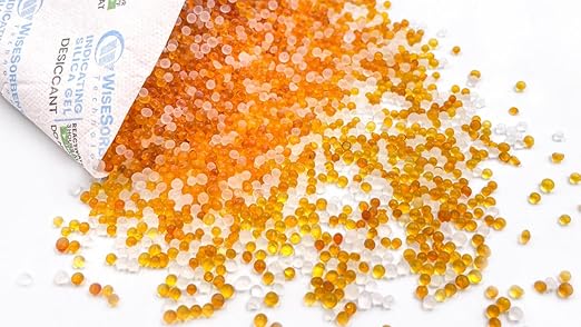 200 Gram [100 Packs] Silica Gel Desiccant Packets with Orange Indicating Beads, Rechargeable Silica Packs, Moisture Absorbers for 3D Printer Filament Gun Safe Camera Electronics Equipment
