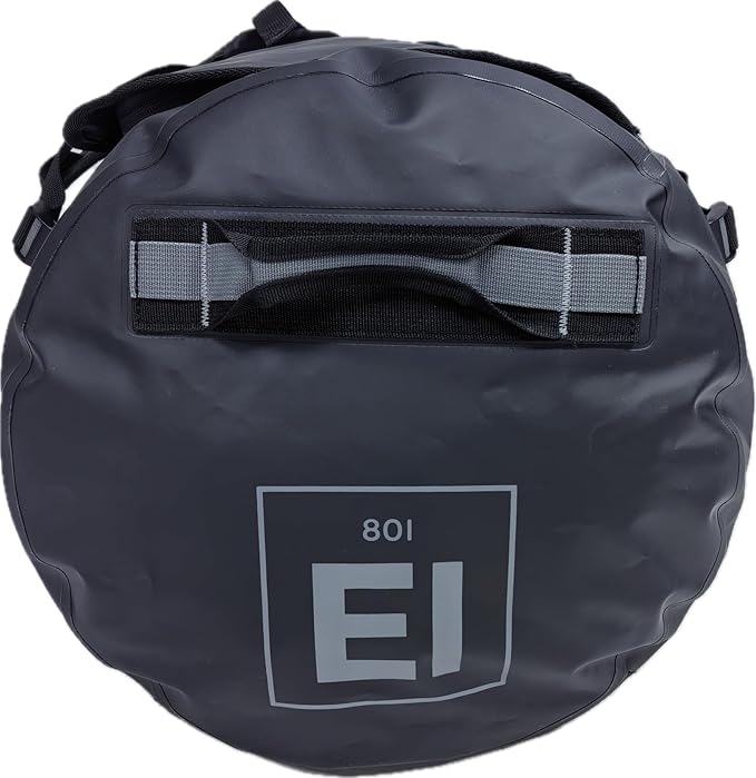 Element Equipment Trailhead 2.0 Waterproof Duffel Bag Shoulder Straps Black/Grey Large