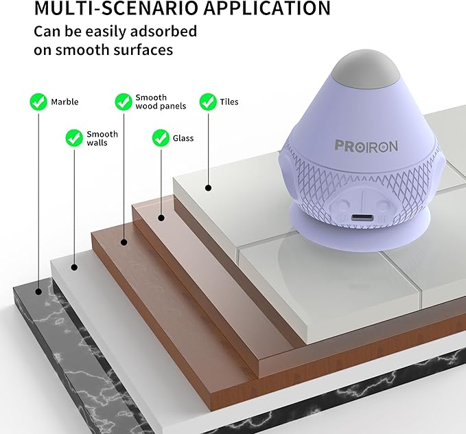PROIRON Mountable Massage Ball Vibrating & Heating Hand Free,Deep Tissue Massage Trigger Point Therapy for Back Neck Feet Body, Myofascial Release Muscle Soreness & Joint Pain Relief