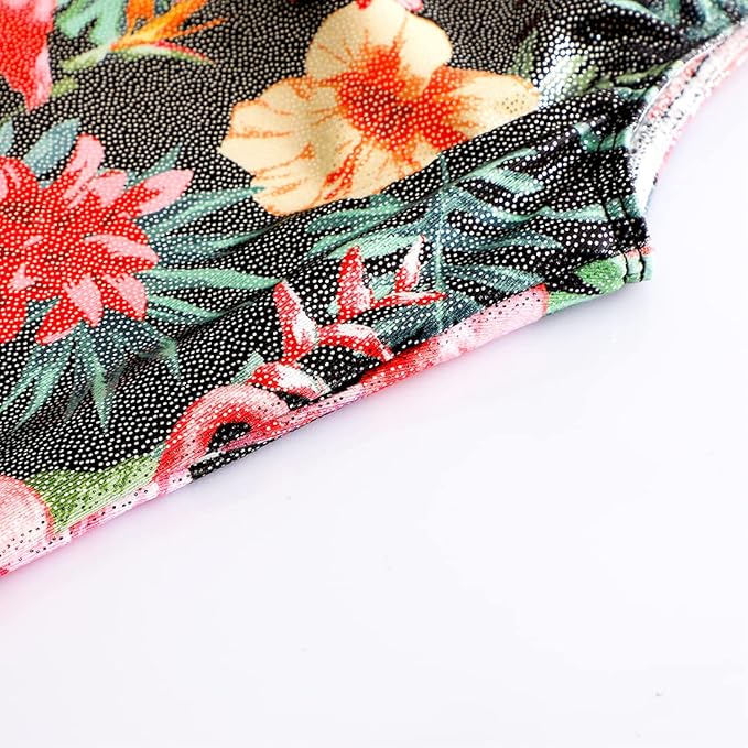 EQSJIU Leotards for Girls Gymnastics Sleeveless Sparkly Toddler Tumbling Outfits Dance Clothes Biketards for Kids 1-10 Years