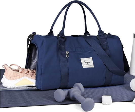 Gym Bag Womens,Travel Duffel Carry on Bag Sport Tote Bag Weekend Overnight Bag