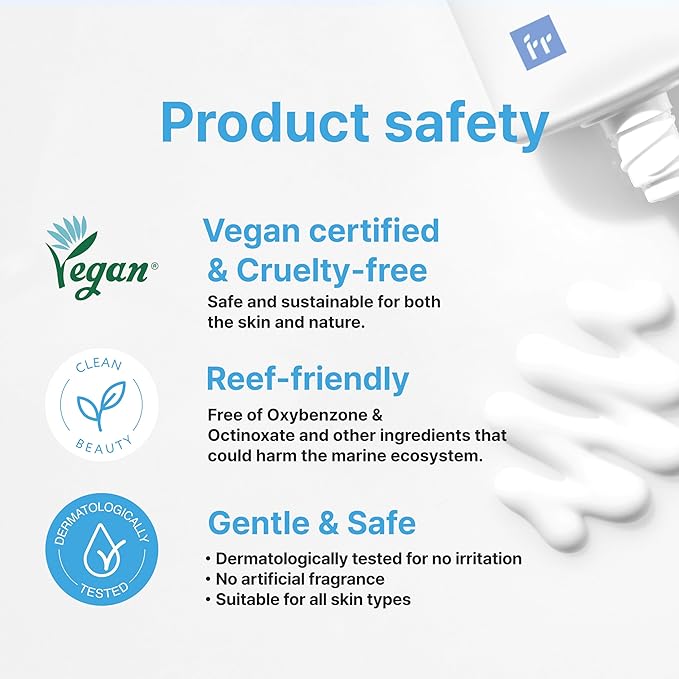 Face Republic Purity Sun Essence 50ml 1.69fl.oz. | SPF50+ Broad Spectrum UV Protection | No White Cast | Water Resistant | Vegan Certified, Reef Safe, Cruelty Free | Non-greasy | Korean Skin Care