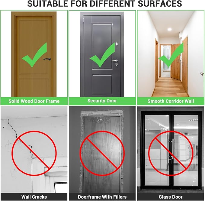 Sportneer Pull Up Bar: Strength Training Chin up Bar without Screws - Adjustable 29.5''-37'' Width Locking Mechanism Pull-up Bar for Doorway - Max Load 440lbs for Home Gym Upper Body Workout, Non-slip