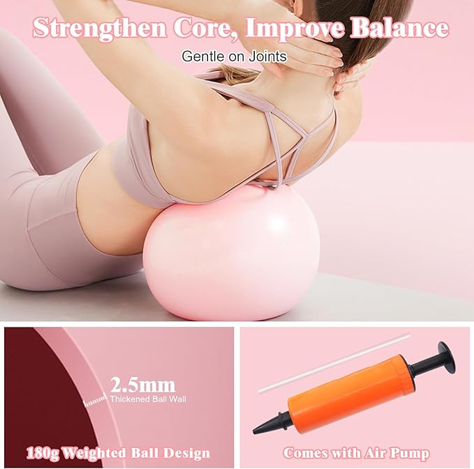 Home Pilates Essentials Kit for Women, Complete 13-in-1 Pilates Equipment Ring and Ball Set with 5 TPE Resistance Bands, Ankle Weights, 8-Shaped Pull Band, Stretch Strap and Waterproof Bag