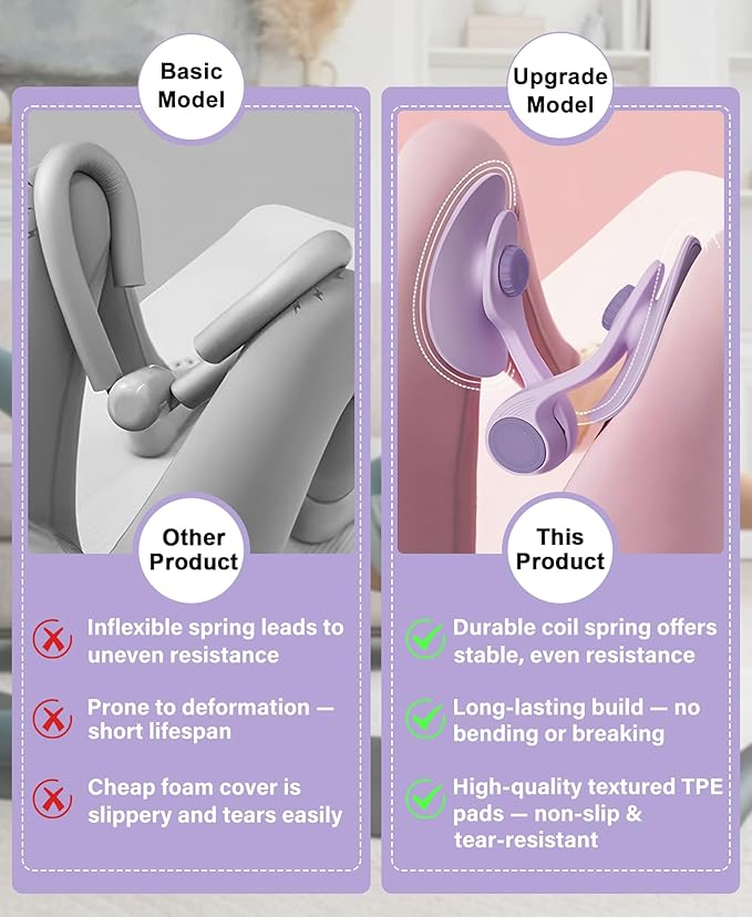 Hip Trainer Kegel Exerciser, Pelvic Floor Trainer, Kegel Trainer for Postpartum Rehabilitation, Trimmer Inner Thigh, Thigh Toner Workout