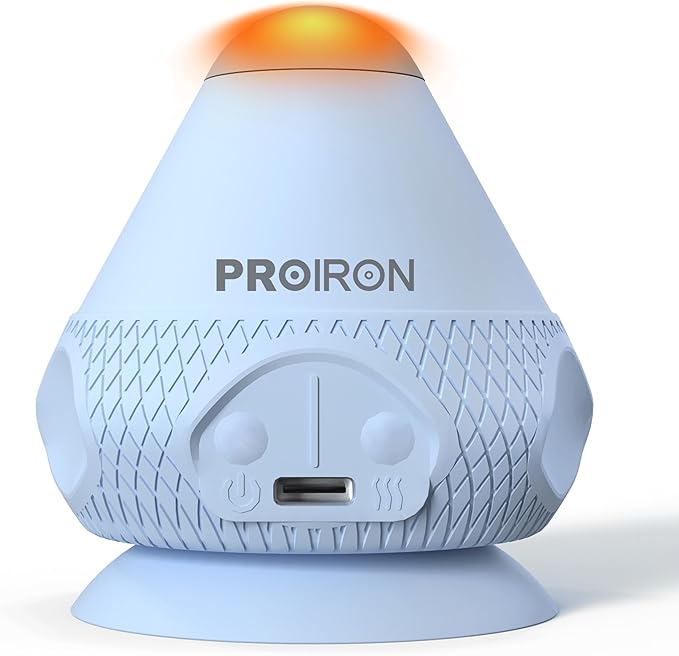 PROIRON Mountable Massage Ball Vibrating & Heating Hand Free,Deep Tissue Massage Trigger Point Therapy for Back Neck Feet Body, Myofascial Release Muscle Soreness & Joint Pain Relief