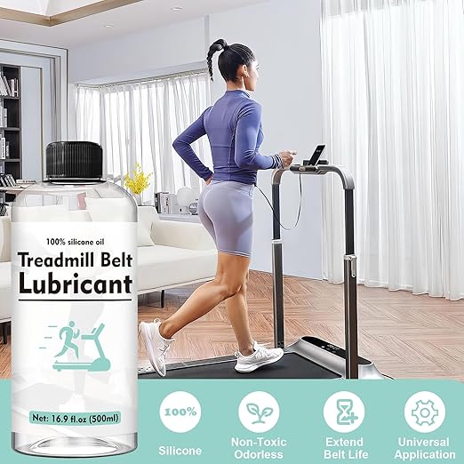 500ml Treadmill Lubricant for Belt, Resistant and Stable Treadmill Lubricant, Easy to Apply, Noise Reduction Reduce Friction, Silicone Oil for Suitable for All Kinds of Treadmills