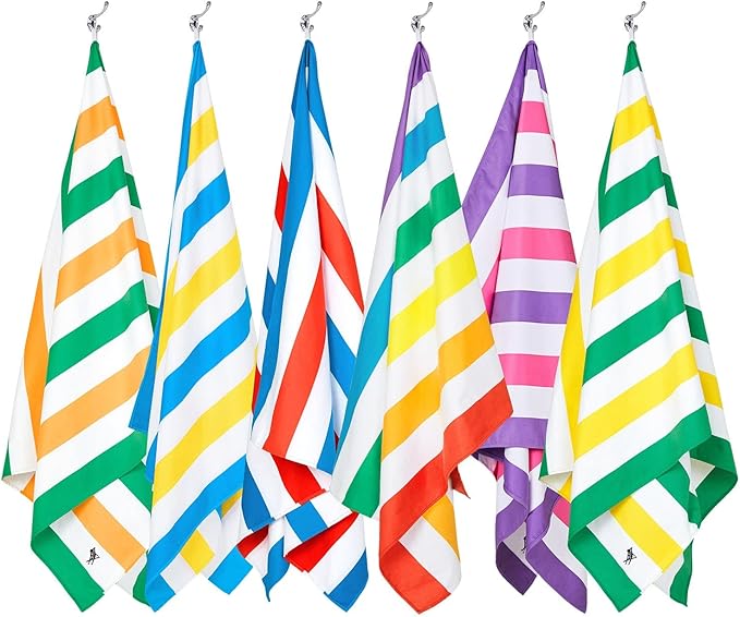 Dock & Bay Beach Towel - Quick Dry, Sand Free - Compact, Lightweight - 100% Recycled - Includes Bag - Summer - Unicorn Waves - Extra Large (200x90cm, 78x35)