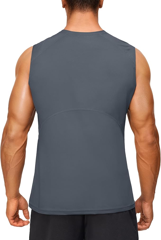 Junlan Sauna Suit for Men - Sleeveless Sauna Shirt Sweat Vest for Gym Workout