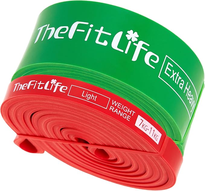 TheFitLife Pull Up Assistance Bands- Resistance Bands for Working Out, Long Workout Bands for Exercise, Fitness Band for Pullup Assist, a Substitute of Dumbbell Set and Kettlebells, Barbell