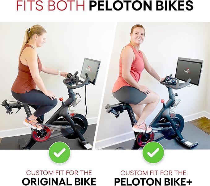 Dual Bike Fans with Phone Tray for Peloton Bike - All-Metal Phone Holder - No Batteries Required - Accessories for Peloton Bike