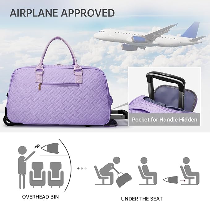 Duffle Bag for Travel, Weekender Bag with Shoe Compartment, Carry On Overnight Bag for Women with Toiletry Bag, Gym Bag with Wet Pocket, Hospital Bags for Labor and Delivery Beige