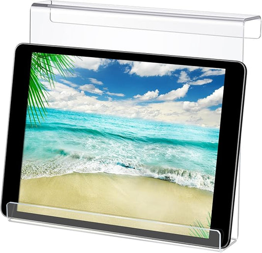 Jetec Treadmill Book Holder, Clear Acrylic Reading Rack for Treadmill Tablet Rack Universal Holder, for Tablet Magazines Books for Gym Exercising(9 x 8 x 1.5 Inches)