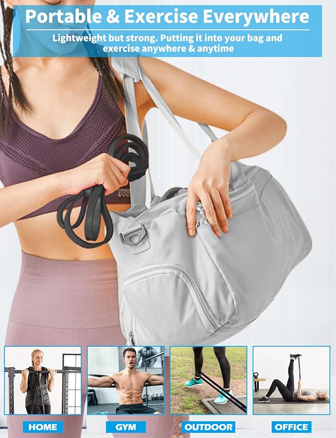 Resistance Bands, Pull Up Bands, Exercise Workout Bands for Working Out, Pull Up Assistance Bands Set for Men & Women, Body Stretching, Physical Therapy, Muscle Training