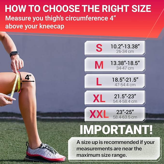 DR. BRACE ELITE Knee Brace with Side Stabilizers & Patella Gel Pads for Maximum Knee Pain Support and knee recovery for men and women-Please Check How To Size Video (Sunrise, Large)