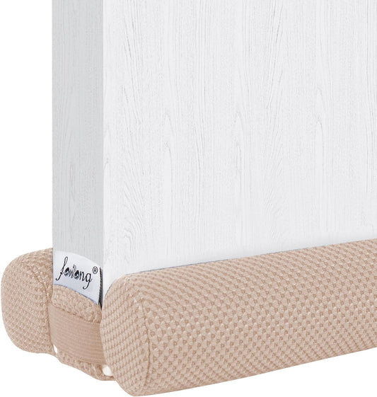 fowong Door Draft Stopper 30" to 36" Adjustable Draft Stopper for Bottom of Doors, Soundproofing Noise Blocker, Easy to Install, Pink