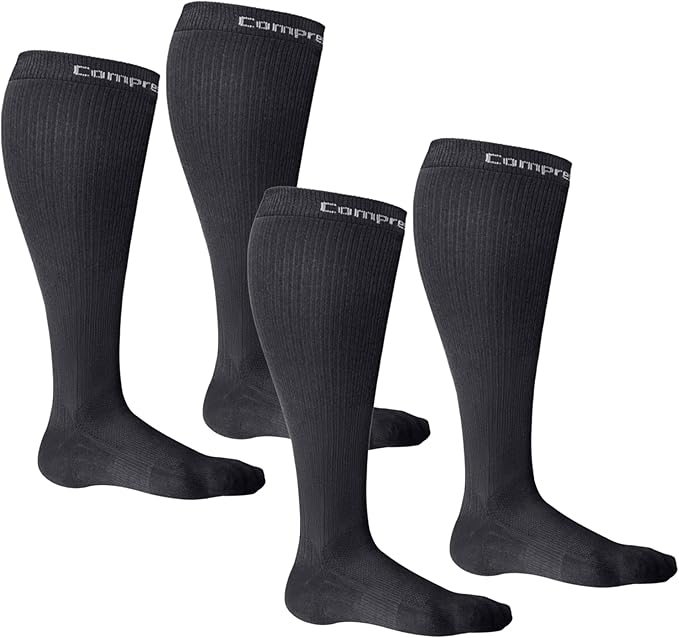 CompressionZ 30-40 mmHg Knee High Compression Socks Men & Women | Support Stockings for Travel, Nurses and Athletes