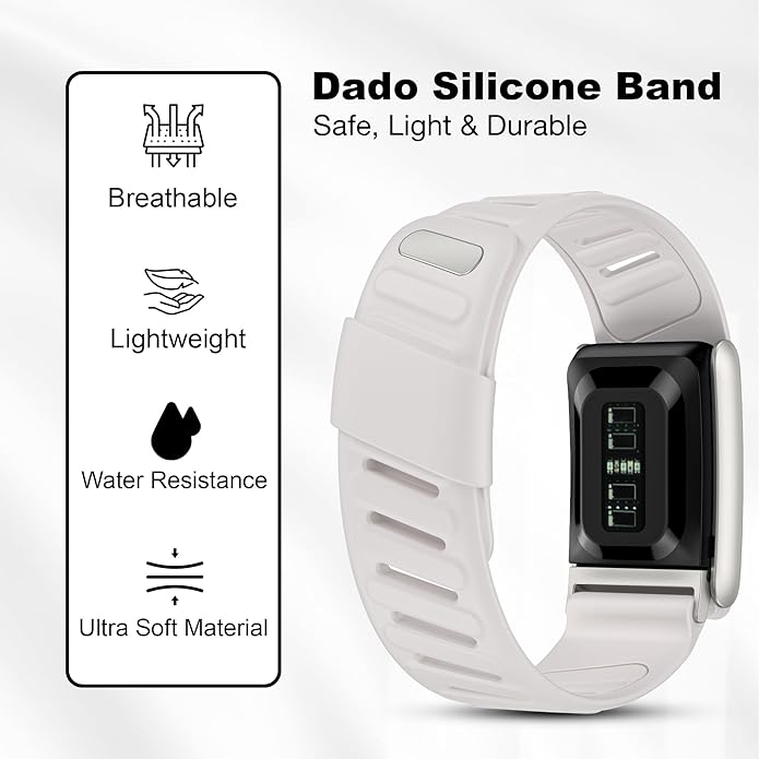 Silicone Sport Replacement Band Compatible with WHOOP 5.0, One, Peak, and Life Fitness Tracker – Breathable, Durable & Comfortable | Not for Whoop Gen 4