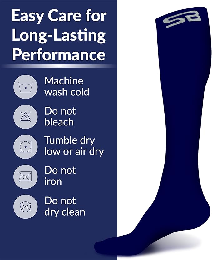 SB SOX Compression Socks for Men & Women (20-30 mmHg) - Best Support Stockings for Travel, Medical, and Sports - Perfect for Everyday Wear