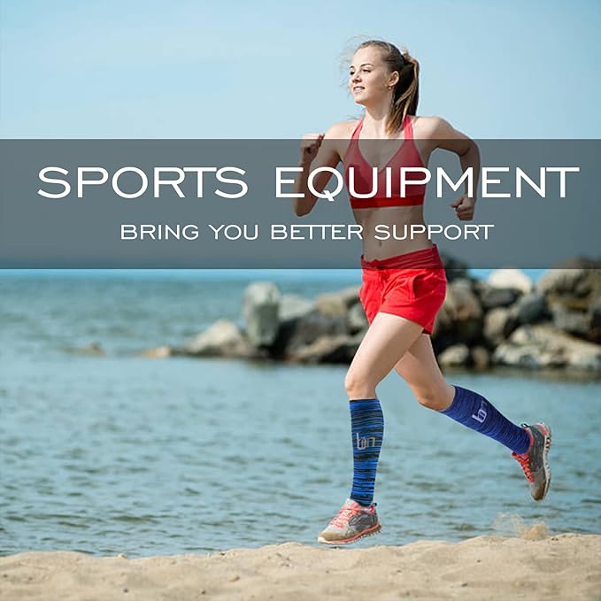 bropite Compression Socks for Women & Men Circulation-Support Knee High Socks 20-30 mmhg-Best for Running,Medical,Nurse,Travel