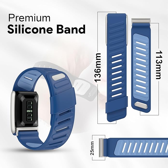 Silicone Sport Replacement Band Compatible with WHOOP 5.0, One, Peak, and Life Fitness Tracker – Breathable, Durable & Comfortable | Not for Whoop Gen 4