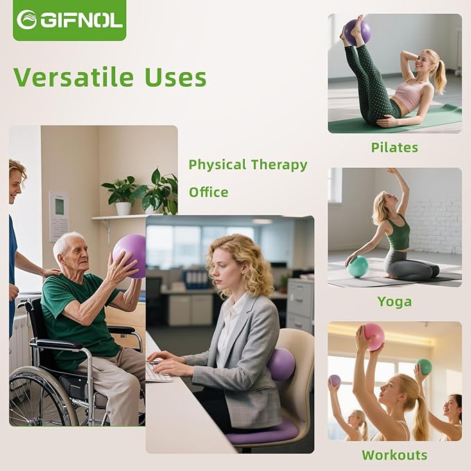 Pilates Ring and Ball Set with Resistance Bands - Pilates Equipment for Home Workout - 14'' & 12'' Pilates Rings, 2 Pilates Balls, 5 Resistance Bands for Toning Arms, Thighs/Legs & Core