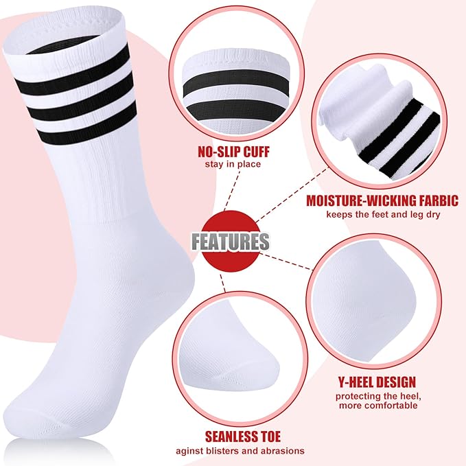 Hillban 80s Workout Outfit 80s Accessories for Women Men Neon Sweatbands Headbands for Tennis Volleyball Sport