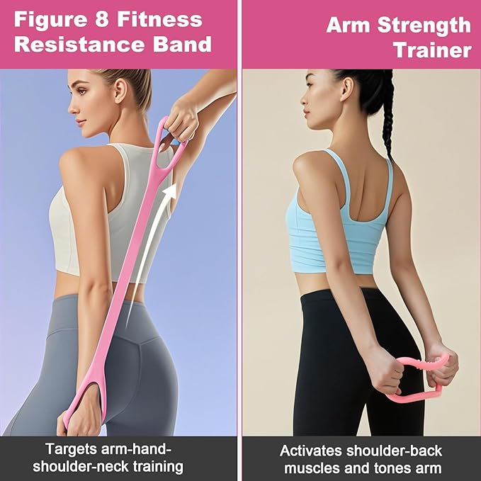 Home Pilates Essentials Kit for Women, Pilates Equipment Ring and Ball Set, Magic Circle with Booty Bands, Figure 8 Resistance Band, Hip Thrust Belt & Accessories, Toning Fitness Starter Set