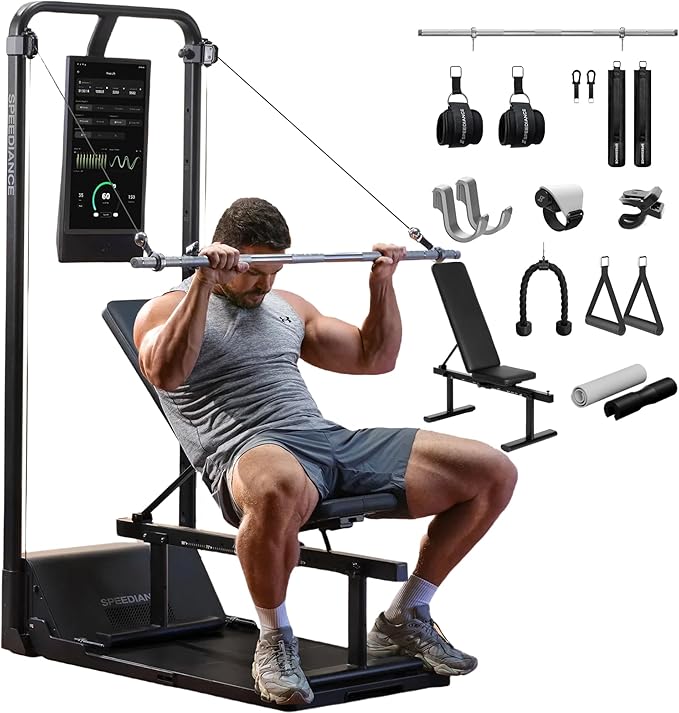 Home Gym, Smart AI-Powered Multi-Functional Smith Machine for Full Body Strength Training, All-in-one Gym Equipment, Digital Weight System, Workout Station, Squat Rack, Gym Monster 2