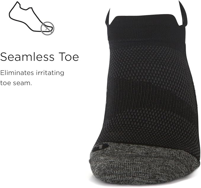 Feetures Elite Ultra Light Cushion Ankle Socks - Sport Sock with Targeted Compression