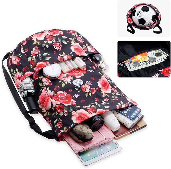 HUA ANGEL Drawstring Backpack Bag, Sport Gym Sackpack Lightweight Small Gym Bag for Men Women Pull String Sport Beach Bag